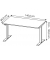 Sitz-Steh-Schreibtisch JET, elektrisch höhenverstellbar, 72-120cm (H), 140x80cm (BxT), rechteckig, grandson-eiche / weiß