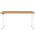 Sitz-Steh-Schreibtisch JET, elektrisch höhenverstellbar, 72-120cm (H), 140x80cm (BxT), rechteckig, grandson-eiche / weiß