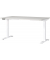 Sitz-Steh-Schreibtisch JET, elektrisch höhenverstellbar, 72-120cm (H), 140x80cm (BxT), rechteckig, lichtgrau / weiß