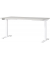 Sitz-Steh-Schreibtisch JET, elektrisch höhenverstellbar, 72-120cm (H), 160x80cm (BxT), rechteckig, lichtgrau / weiß