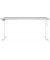 Sitz-Steh-Schreibtisch JET, elektrisch höhenverstellbar, 72-120cm (H), 160x80cm (BxT), rechteckig, lichtgrau / weiß
