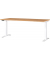 Sitz-Steh-Schreibtisch JET, elektrisch höhenverstellbar, 72-120cm (H), 180x80cm (BxT), rechteckig, grandson-eiche / weiß