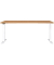 Sitz-Steh-Schreibtisch JET, elektrisch höhenverstellbar, 72-120cm (H), 180x80cm (BxT), rechteckig, grandson-eiche / weiß
