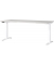 Sitz-Steh-Schreibtisch JET, elektrisch höhenverstellbar, 72-120cm (H), 180x80cm (BxT), rechteckig, lichtgrau / weiß