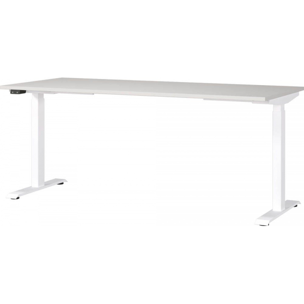 4005949791534 - Sitz-Steh-Schreibtisch JET 7909-642 elektrisch höhenverstellbar 180x80cm (BxT) rechteckig lichtgrau Weiß 4005949791534 GE 4005949791534 - Sitz-Steh-Schreibtisch JET 7909-642 elektrisch höhenverstellbar 180x80cm (BxT) rechteckig lichtgrau Weiß 4005949791534 GE