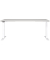 Sitz-Steh-Schreibtisch JET, elektrisch höhenverstellbar, 72-120cm (H), 180x80cm (BxT), rechteckig, lichtgrau / weiß