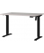 Sitz-Steh-Schreibtisch Boras, elektrisch höhenverstellbar, 71-119cm (H), 120x80cm (BxT), rechteckig, kaschmir / schwarz