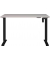 Sitz-Steh-Schreibtisch Boras, elektrisch höhenverstellbar, 71-119cm (H), 120x80cm (BxT), rechteckig, kaschmir / schwarz