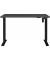 Sitz-Steh-Schreibtisch Boras, elektrisch höhenverstellbar, 71-119cm (H), 120x80cm (BxT), rechteckig, graphit / schwarz