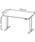 Sitz-Steh-Schreibtisch Boras, elektrisch höhenverstellbar, 71-119cm (H), 120x80cm (BxT), rechteckig, navarra-eiche / schwarz