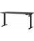 Sitz-Steh-Schreibtisch Boras, elektrisch höhenverstellbar, 71-119cm (H), 160x80cm (BxT), rechteckig, graphit / schwarz