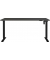 Sitz-Steh-Schreibtisch Boras, elektrisch höhenverstellbar, 71-119cm (H), 160x80cm (BxT), rechteckig, graphit / schwarz