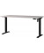 Sitz-Steh-Schreibtisch Boras, elektrisch höhenverstellbar, 71-119cm (H), 160x80cm (BxT), rechteckig, kaschmir / schwarz
