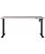 Sitz-Steh-Schreibtisch Boras, elektrisch höhenverstellbar, 71-119cm (H), 160x80cm (BxT), rechteckig, kaschmir / schwarz
