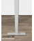 elektrisch höhenverstellbares Schreibtischgestell silber ohne Tischplatte, T-Fuß-Gestell silber 130,0 - 160,0 x 53,070,0 cm