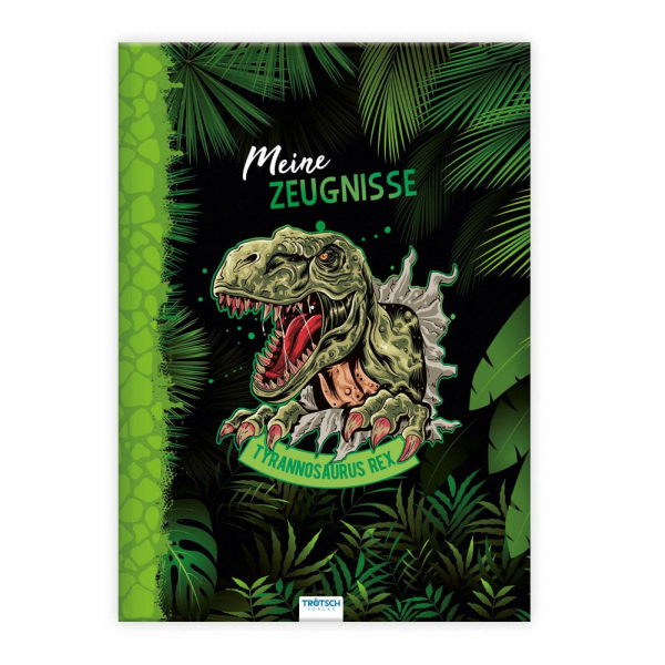 Trötsch Zeugnismappe 80824N, Motiv Dino, A4, mit 10 Hüllen 4251901508249 Trötsch