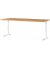 Schreibtisch DOWNEY, manuell höhenverstellbar, 68-91cm (H), 180x80cm (BxT), rechteckig, grandson-eiche / weiß