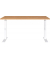 Schreibtisch DOWNEY, manuell höhenverstellbar, 68-91cm (H), 140x80cm (BxT), rechteckig, grandson-eiche / weiß