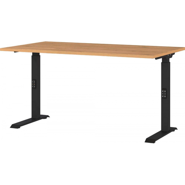 4005949791800 - DOWNEY höhenverstellbarer Schreibtisch grandson-eiche rechteckig C-Fuß-Gestell schwarz 1400 x 800 cm 4005949791800 GERMANIA 4005949791800 - DOWNEY höhenverstellbarer Schreibtisch grandson-eiche rechteckig C-Fuß-Gestell schwarz 1400 x 800 cm 4005949791800 GERMANIA