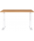 Schreibtisch DOWNEY, manuell höhenverstellbar, 68-91cm (H), 120x80cm (BxT), rechteckig, grandson-eiche / weiß