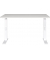 Schreibtisch DOWNEY, manuell höhenverstellbar, 68-91cm (H), 120x80cm (BxT), rechteckig, lichtgrau / weiß