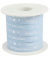 Geschenkband Merry Christmas 680 9-602, Schriftzug Merry Chrismas und Sterne, 10mm x 100m, eisblau