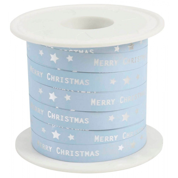 4009236159243 - Geschenkband Merry Christmas 680 9-602 Schriftzug Merry Chrismas und Sterne 10mm x 100m eisblau 4009236159243 Präsent 4009236159243 - Geschenkband Merry Christmas 680 9-602 Schriftzug Merry Chrismas und Sterne 10mm x 100m eisblau 4009236159243 Präsent