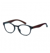 Lesebrille Amsterdam, F4542076, +2,0, schwarz-braun