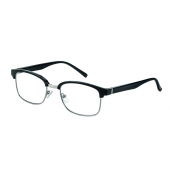 Lesebrille Palermo F4563480 schwarz/silber +2,0 Dioptrien