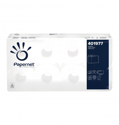 Toilettenpapier Superior 401977, 3-lagig, weiß, 250 Blatt / Rolle,