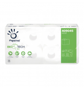 Toilettenpapier BioTech, ohne, 409045, 3-lagig, wei&szlig;, 250 Blatt / Rolle,