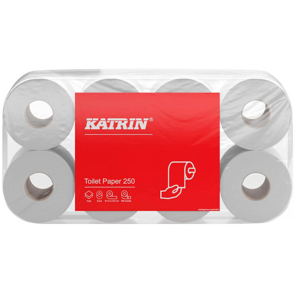 6414301011841 - Toilettenpapier Classic Toilet ohne 11841 3-lagig weiß 250 Blatt   Rolle 6414301011841 8 Stück