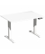 Sitz-Steh-Schreibtisch Elevate Basic, elektrisch höhenverstellbar, 73-123cm (H), 120x80cm (BxT), rechteckig, weiß / weiß