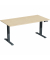 Sitz-Steh-Schreibtisch Elevate Basic, elektrisch höhenverstellbar, 73-123cm (H), 160x80cm (BxT), rechteckig, ahorn / anthrazit