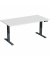 Sitz-Steh-Schreibtisch Elevate Basic, elektrisch höhenverstellbar, 73-123cm (H), 160x80cm (BxT), rechteckig, lichtgrau / anthraz