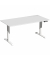 Sitz-Steh-Schreibtisch Elevate Basic, elektrisch höhenverstellbar, 73-123cm (H), 160x80cm (BxT), rechteckig, lichtgrau / weiß