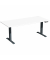 Sitz-Steh-Schreibtisch Elevate Basic, elektrisch höhenverstellbar, 73-123cm (H), 160x80cm (BxT), rechteckig, weiß / anthrazit
