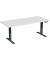 Sitz-Steh-Schreibtisch Elevate Basic, elektrisch höhenverstellbar, 73-123cm (H), 180x80cm (BxT), rechteckig, lichtgrau / anthraz