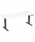 Sitz-Steh-Schreibtisch Elektro Elevate Basic, elektrisch h&ouml;henverstellbar, 73-123cm (H), 180x80cm (BxT), rechteckig, wei&szlig; / anth