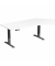 Sitz-Steh-Schreibtisch Elektro Elevate Basic, elektrisch h&ouml;henverstellbar, 73-123cm (H), 216,6x113cm (BxT), Freiform, wei&szlig; / ant