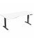 Sitz-Steh-Schreibtisch Elektro Elevate Basic, elektrisch h&ouml;henverstellbar, 73-123cm (H), 180x100cm (BxT), Freiform, wei&szlig; / anthr