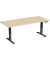 Sitz-Steh-Schreibtisch Elevate Plus, elektrisch höhenverstellbar, 63-128cm (H), 180x80cm (BxT), rechteckig, ahorn / anthrazit