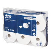 Toilettenpapier SmartOne T8, ohne, 472242, 2-lagig, wei&szlig;, 150 Blatt / Rolle,