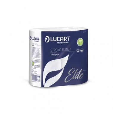 Toilettenpapier Strong Elite 4, leicht perfümiert, 811717, 4-lagig, hochweiß, 140 Blatt / Rolle,