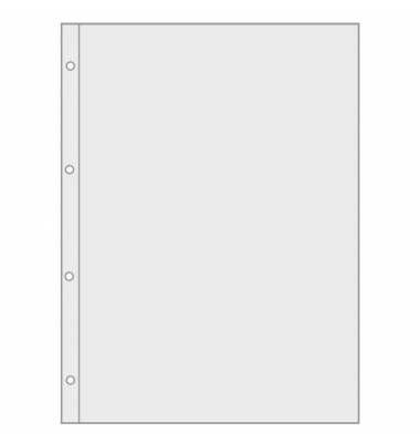 Prospekth&uuml;llen 4346001, A4 glasklar glatt, oben offen, 0,1mm