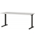 Schreibtisch Profi 3.0, manuell höhenverstellbar, 70-80cm (H), 160x80cm (BxT), rechteckig, lichtgrau / schwarz