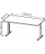 Schreibtisch Profi 3.0, manuell höhenverstellbar, 70-80cm (H), 160x80cm (BxT), rechteckig, lichtgrau / schwarz
