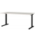 Schreibtisch Profi 3.0, manuell höhenverstellbar, 70-80cm (H), 180x80cm (BxT), rechteckig, lichtgrau / schwarz