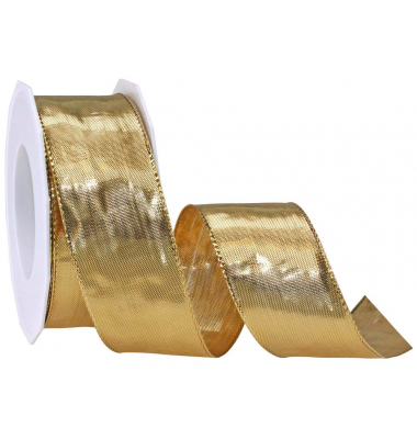 Geschenkband Devon 1424020-734, 40mm x 25m, gold Geschenkband Devon 1424020-734, 40mm x 25m, gold