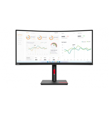 ThinkVision T34w-30 Curved Monitor 86,4 cm (34,0 Zoll) schwarz